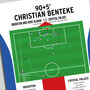Christian Benteke Premier League 2021 Palace Print, thumbnail 4 of 4
