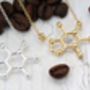 Caffeine Molecule Necklace, thumbnail 4 of 7