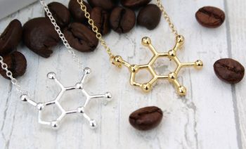 Caffeine Molecule Necklace, 4 of 7