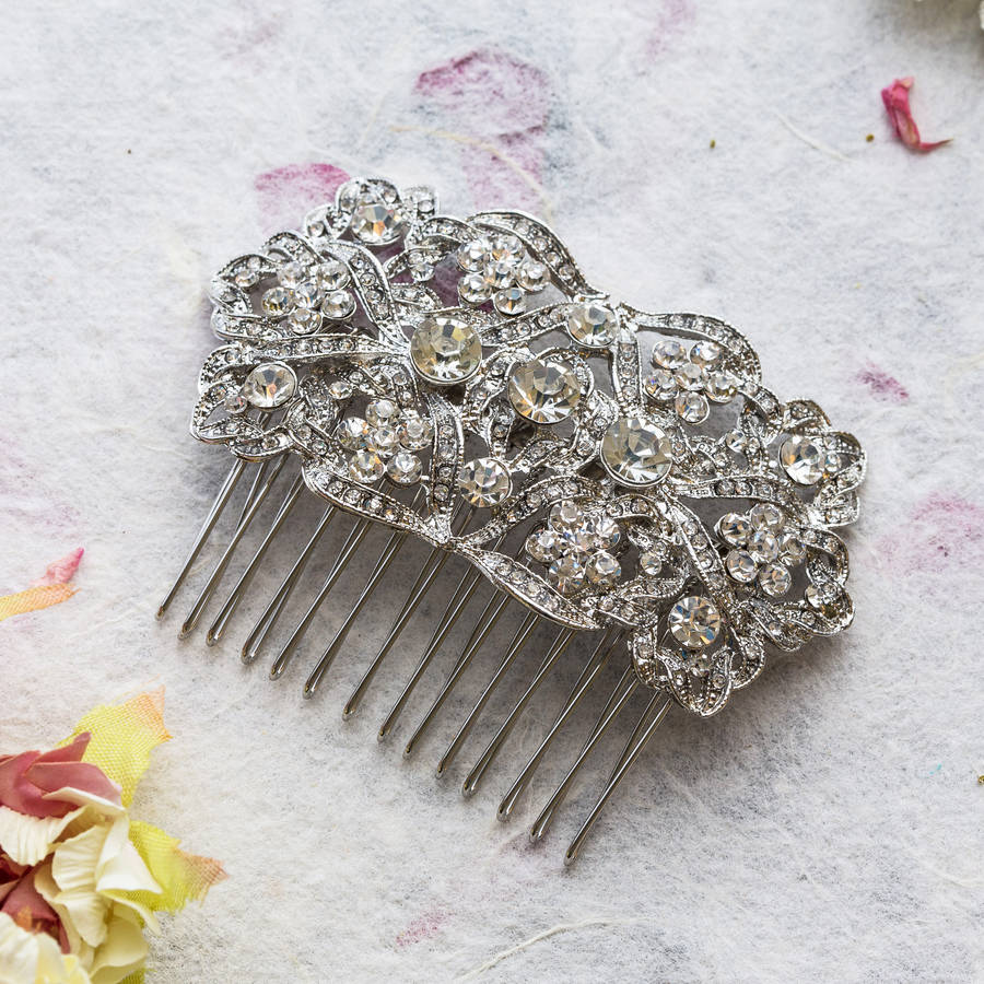 jilly crystal hair comb by lola & alice