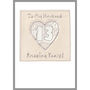 Personalised 13th Lace Wedding Anniversary Card, thumbnail 6 of 8