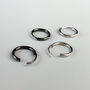 Sterling Silver Tiny Huggie Hoop Sleeper Fastening Earrings, thumbnail 3 of 5