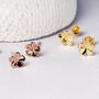 Jasmine Flower Sterling Silver Studs Customisable Card, thumbnail 2 of 10