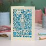 Personalised Papercut Mermaid Birthday Card, thumbnail 6 of 8