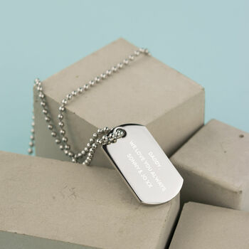 Personalised Polished Steel Dog Tag, 2 of 5