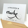 Personalised Wedding Card With Diamantes, thumbnail 2 of 9