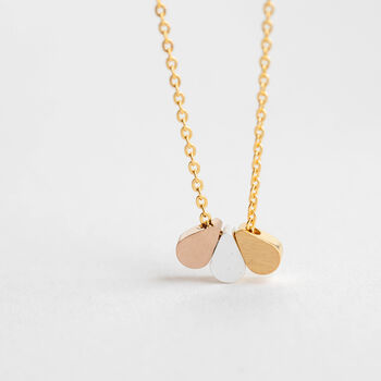 Personalised Teardrop Gold, Silver, Rose Gold Necklace, 5 of 7