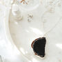 925 Silver Black Agate Crystal Long Length Necklace, thumbnail 2 of 7