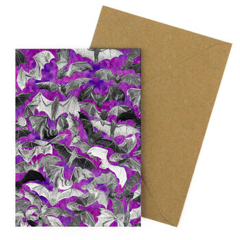 Chiroptera Bat Print A6 Greetings Card, 5 of 7