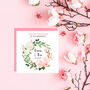 Personalised Floral Engagement Card, thumbnail 2 of 2