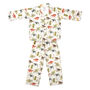 Dinosaurs Brushed Cotton Long Pyjama Set, thumbnail 1 of 3