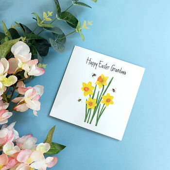 Personalised Daffodil Easter Card, 3 of 9