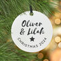 Couple's Personalised Christmas Decoration With Card, thumbnail 4 of 4