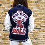 Let The Good Times Roll Vintage Style Varsity Jacket, thumbnail 2 of 4