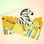3D Fold Out Zebra Birthday Card, thumbnail 2 of 3