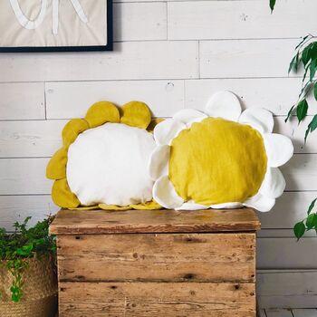 Linen Flower Cushion Home Decor Pillows, 2 of 12