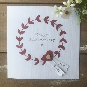 Personalised Heart Anniversary Card, 8 of 8