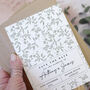 Greenery A6 Save The Date Card, thumbnail 1 of 2