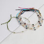 Sterling Silver Delicate Gemstone Friendship Bracelet, thumbnail 12 of 12