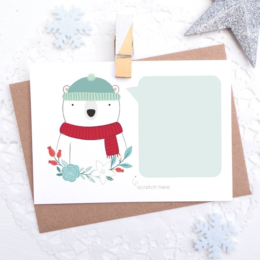 Personalised Christmas Scratch Card