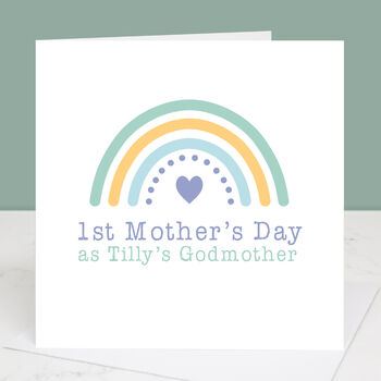 First Mother's Day As My… Rainbow Mother's Day Card, 2 of 4