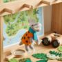 Handmade Felt Dino Mite Dinosaur Hanging Decoration, thumbnail 1 of 4