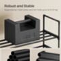Stackable Shoe Storage Organiser Rack Metal Shelf, thumbnail 6 of 9