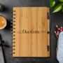 Personalised Eco Bamboo Notebook With Name, thumbnail 3 of 7