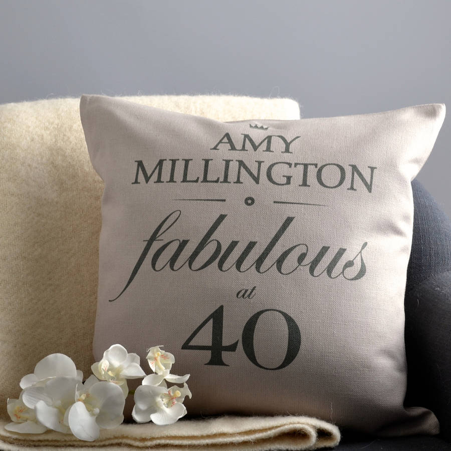 birthday cushion cover by vintage designs reborn