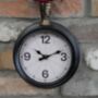 Industrial Wall Mounted Pipe Clock, thumbnail 2 of 2