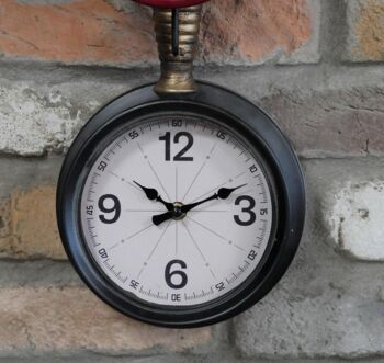 Industrial Wall Mounted Pipe Clock, 2 of 2