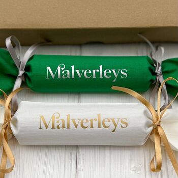 Corporate Bespoke Fabric Christmas Crackers, 4 of 5