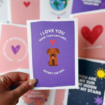 Romantic Anniversary Love Card Dog Lover Card, 3 of 4