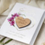 Luxury Geometric Orchid Foil Save The Date Magnets, thumbnail 7 of 9