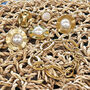 Halo Pearl Earrings, thumbnail 6 of 6