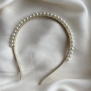 Pearl Crown Bridal Headband, 5 of 7