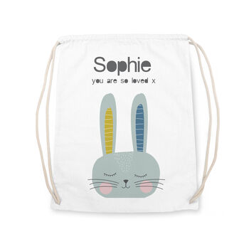 Personalised Kid's Rabbit Pe Kit Bag, 11 of 12