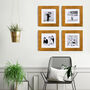 Square Gold Frame Gallery Wall Collection New, thumbnail 3 of 4