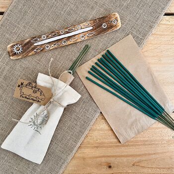 Warm Resin Hand Dipped Incense Sticks Spiced Wood Eco, 4 of 9