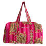 Pink Tiger Print Weekend Duffle Bag, thumbnail 1 of 6