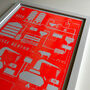 Fluorescent Orange Whisky Infographic Print, thumbnail 4 of 6