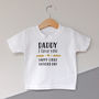 Happy First Father's Day Baby Personalised T Shirt, thumbnail 2 of 6