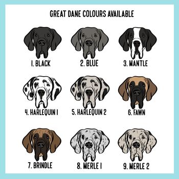 Great Dane Face Mouse Mat, 4 of 5