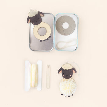Make Your Own Pom Pom Little Lamb Decoration Kit, 5 of 6
