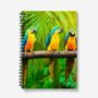 A5 Spiral Notebook Featuring Colourful Macaws, thumbnail 1 of 2