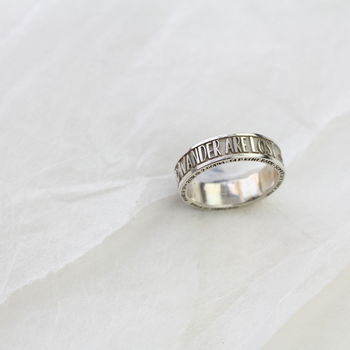 Personalised Silver Promise Ring, 3 of 9