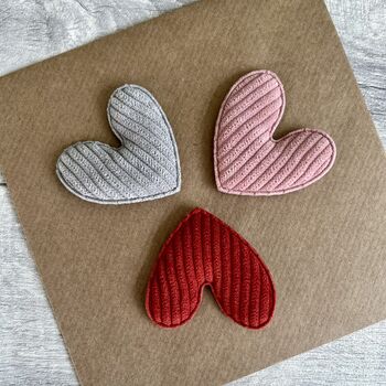 Personalised Padded Heart Wedding Card, 2 of 2