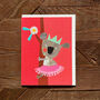 Mini Koala Greetings Card, thumbnail 5 of 5