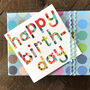 Glossy Happy Birthday Card, thumbnail 1 of 5