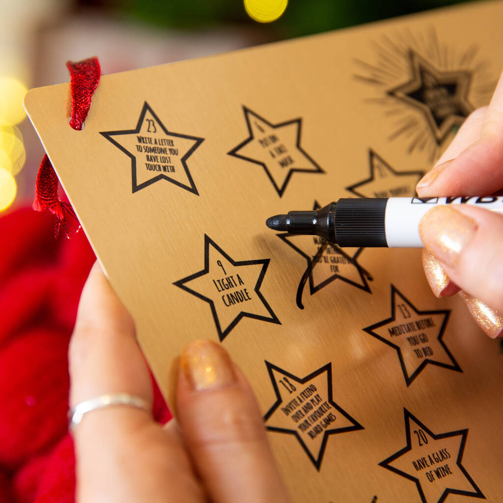 Personalised Reusable Self Care Advent Calendar By Ellie Ellie 